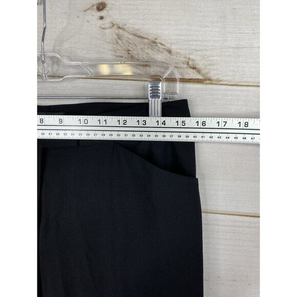 Lafayette 148 New York Wool Pants Sz 4 Black Straight Stretch Lightweight - Picture 3 of 11